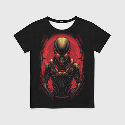 Футболка детская Пришелец из красного портала, цвет: 3D-принт