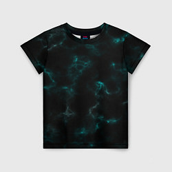 Футболка детская Color black turquoise, цвет: 3D-принт