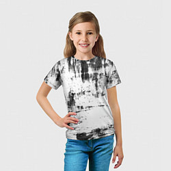 Футболка детская Color black and white, цвет: 3D-принт — фото 2