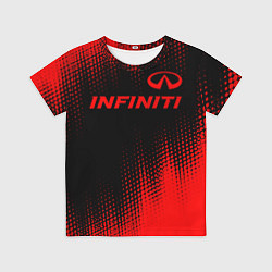 Футболка детская Infiniti - red gradient посередине, цвет: 3D-принт