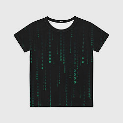 Футболка детская Color black turquoise, цвет: 3D-принт