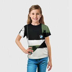 Футболка детская BMW логотип, цвет: 3D-принт — фото 2