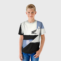 Футболка детская Honda логотип, цвет: 3D-принт — фото 2