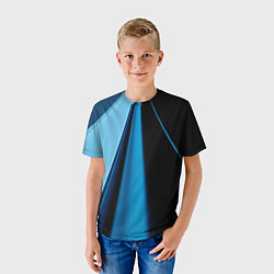 Футболка детская Black blue, цвет: 3D-принт — фото 2