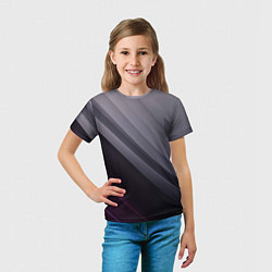 Футболка детская Color black grey, цвет: 3D-принт — фото 2