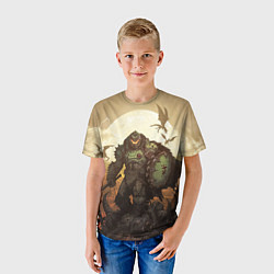 Футболка детская Doom dark ages doom guy, цвет: 3D-принт — фото 2