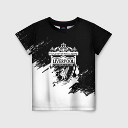 Футболка детская Liverpool краски белые, цвет: 3D-принт