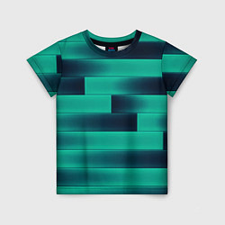 Футболка детская Color light blue square, цвет: 3D-принт