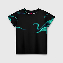Футболка детская Color light blue abstraction, цвет: 3D-принт