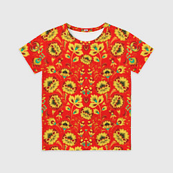 Футболка детская Традиционный русский узор, цвет: 3D-принт