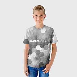 Футболка детская Elden Ring - grey gradient посередине, цвет: 3D-принт — фото 2