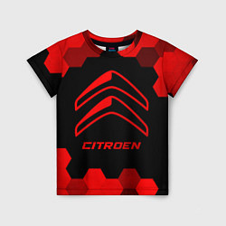 Футболка детская Citroen - red gradient, цвет: 3D-принт