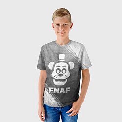 Футболка детская FNAF - grey gradient, цвет: 3D-принт — фото 2