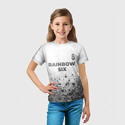 Футболка детская Rainbow Six - white gradient посередине, цвет: 3D-принт — фото 2
