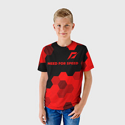 Футболка детская Need for Speed - red gradient посередине, цвет: 3D-принт — фото 2