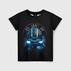 Футболка детская BMW на мосту, цвет: 3D-принт