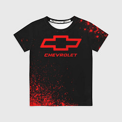 Футболка детская Chevrolet - red gradient, цвет: 3D-принт