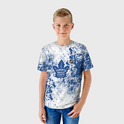 Футболка детская Toronto Maple Leafs NHL white, цвет: 3D-принт — фото 2