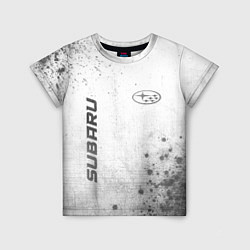 Футболка детская Subaru - white gradient вертикально, цвет: 3D-принт
