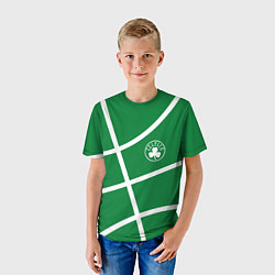 Футболка детская Boston Celtics green, цвет: 3D-принт — фото 2