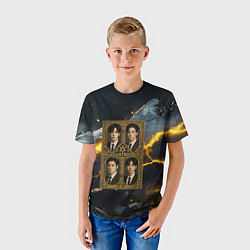 Футболка детская Astro в золотой рамке, цвет: 3D-принт — фото 2