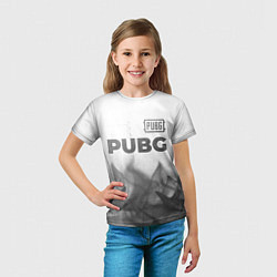 Футболка детская PUBG - white gradient посередине, цвет: 3D-принт — фото 2
