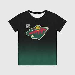 Футболка детская Миннесота Уайлд - градиент, цвет: 3D-принт