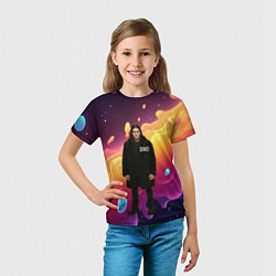 Футболка детская Bones во весь рост в черной одежде, цвет: 3D-принт — фото 2