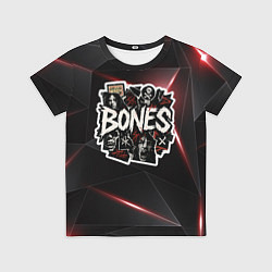 Футболка детская Bones logo stickers, цвет: 3D-принт