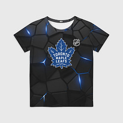 Футболка детская Торонто Мейпл Лифс - плиты с подсветкой, цвет: 3D-принт
