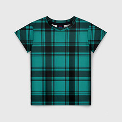 Футболка детская Checkered dark blue, цвет: 3D-принт