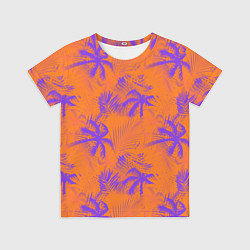Футболка детская Palm orange, цвет: 3D-принт