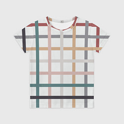 Футболка детская Плетенка пастельная, цвет: 3D-принт
