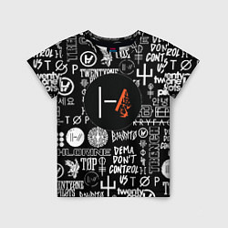 Футболка детская Twenty one pilots rock logo, цвет: 3D-принт