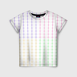 Футболка детская Color white multicolored stripes, цвет: 3D-принт
