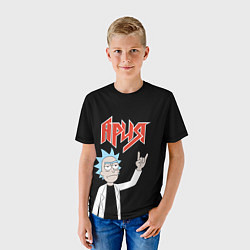 Футболка детская Ария и Рик Санчес из Рик и Морти, цвет: 3D-принт — фото 2