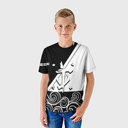 Футболка детская Doom стильная геометрия, цвет: 3D-принт — фото 2