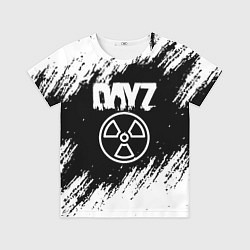 Футболка детская Dayz белые краски лого, цвет: 3D-принт