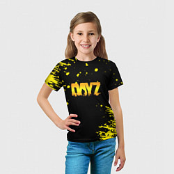 Футболка детская Dayz краски желтые краски, цвет: 3D-принт — фото 2