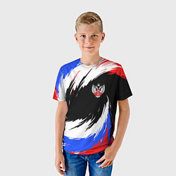Футболка детская Федерация бокса РФ - краска, цвет: 3D-принт — фото 2
