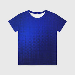 Футболка детская Синий с затемнением текстура, цвет: 3D-принт