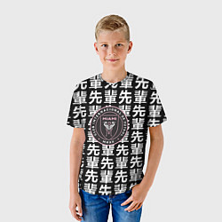 Футболка детская Inter japan black, цвет: 3D-принт — фото 2