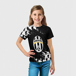 Футболка детская Ювентус пипл краски, цвет: 3D-принт — фото 2