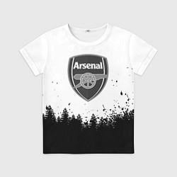 Футболка детская Arsenal черный лес, цвет: 3D-принт