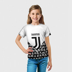 Футболка детская Juventus символы китайские, цвет: 3D-принт — фото 2