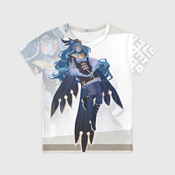 Футболка детская Стиль хохлома: Сирин, цвет: 3D-принт