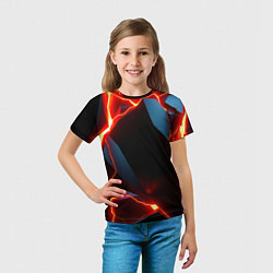 Футболка детская Tile breaking, цвет: 3D-принт — фото 2