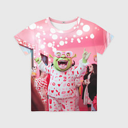 Футболка детская Шрек пижамная вечеринка, цвет: 3D-принт