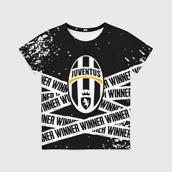 Футболка детская Juventus подедитель краски, цвет: 3D-принт
