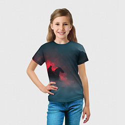 Футболка детская Всадник в тумане, цвет: 3D-принт — фото 2